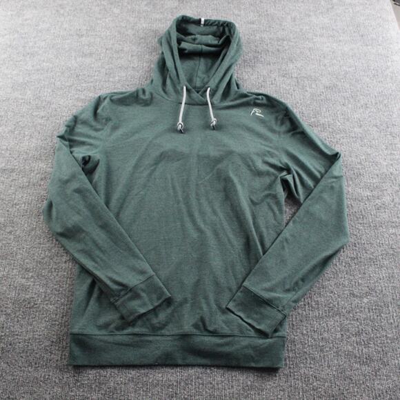Rhoback Hoodie Mens Medium Hesi Performance Pullover Green Activewear Sweatshirt - Picture 1 of 8